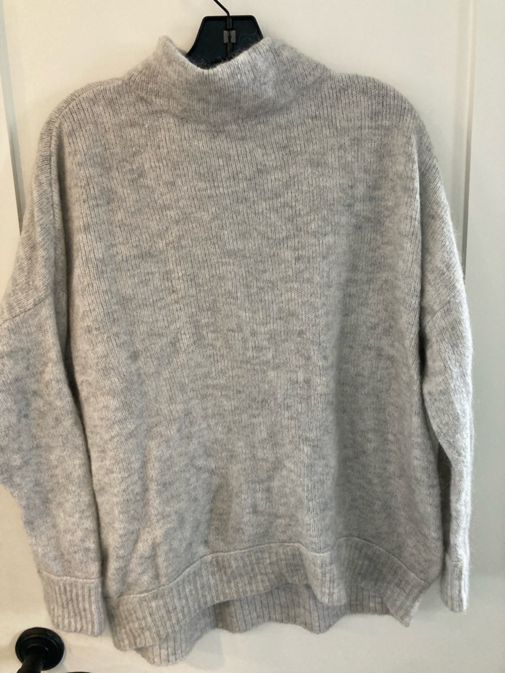 H&M Light Heather Gray Turtleneck Sweater